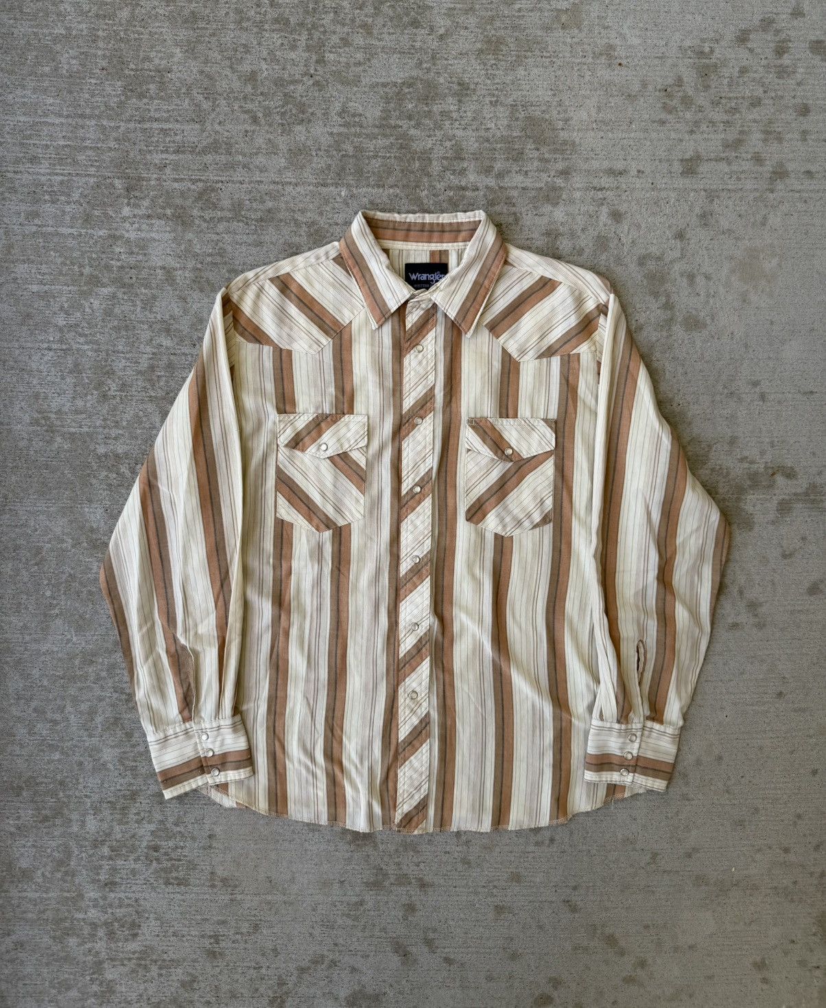 Wrangler 1990s Wrangler Western Pearl Snap Button Up Shirt Size US L / EU 52-54 / 3 - 1 Thumbnail