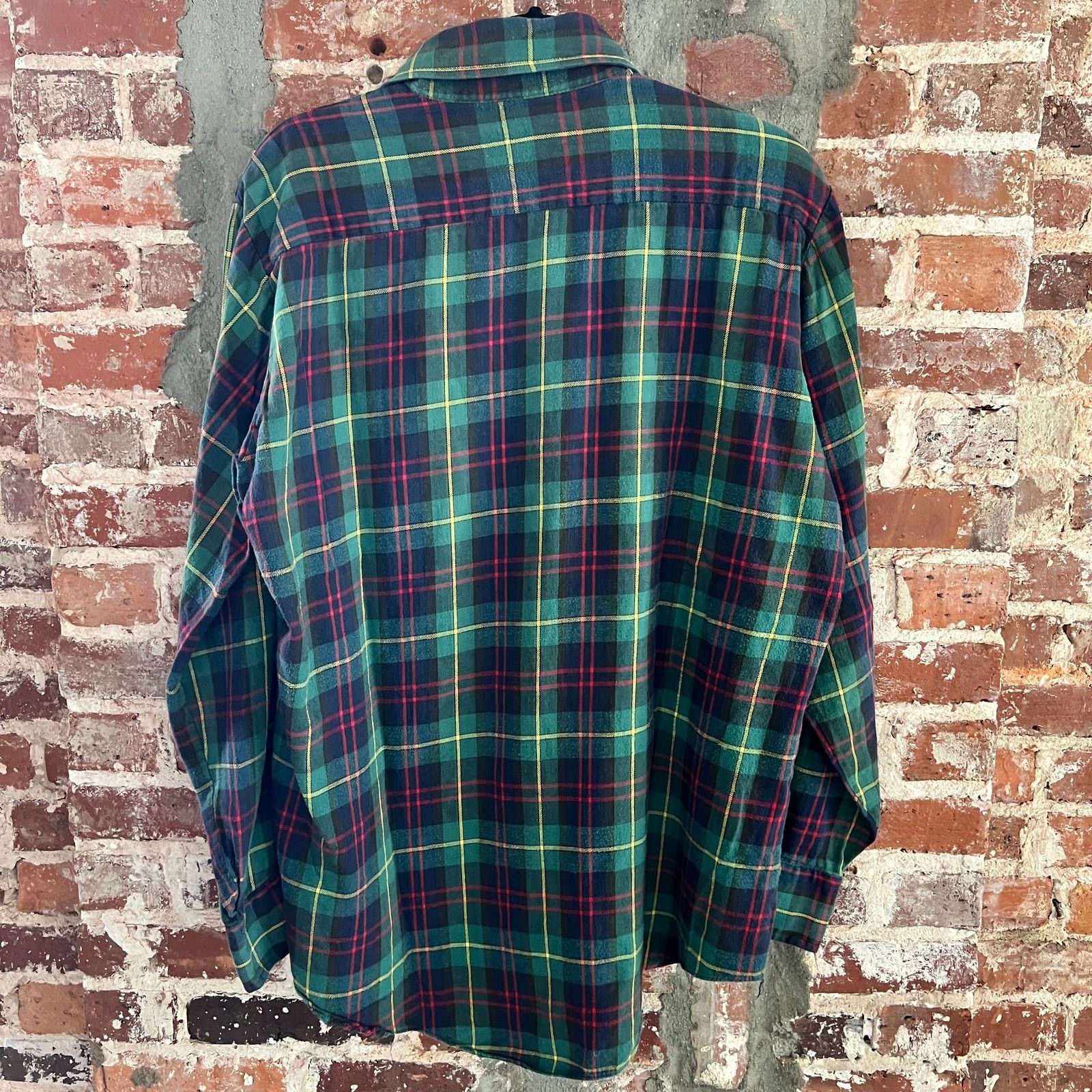 Knightsbridge RARE VTG Royal Knight Flannel Shirt Dagger Collar 24x30 Size US XL / EU 56 / 4 - 9 Thumbnail