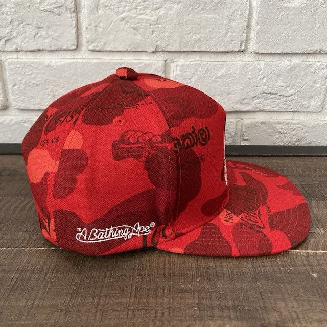 Bape × Coca Cola Coca Cola BAPE CAMO snapback hat cap a bathing ape Size ONE SIZE - 2 Thumbnail
