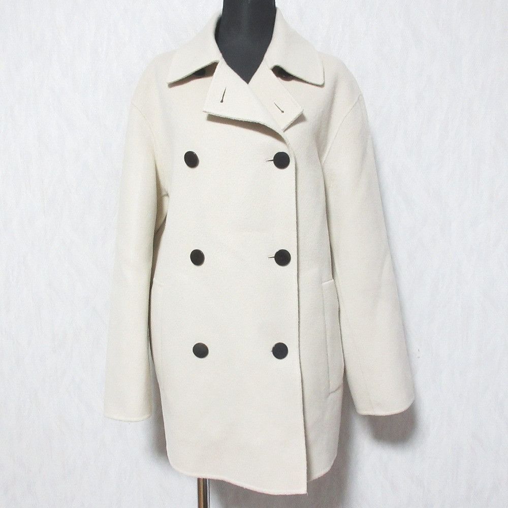 Theory Theory Theory Wool Cashmere Double Breasted Coat Textile Outerwear 01-0309604 DUTY FREE for USA Size ONE SIZE - 1 Thumbnail