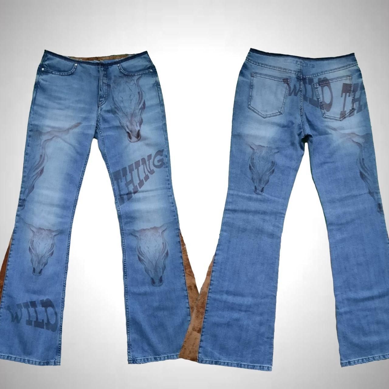 image of Cowgirl Flared Low-Rise Jeans Escada Sports in Blue, Women's (Size 26)