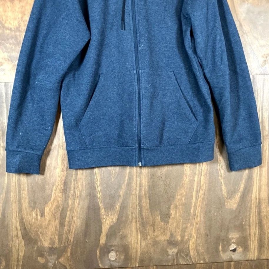 Adidas Adidas Mens Jacket Blue Heathered Full Zip Hoodie Casual Body Warmer L Size US L / EU 52-54 / 3 - 3 Thumbnail