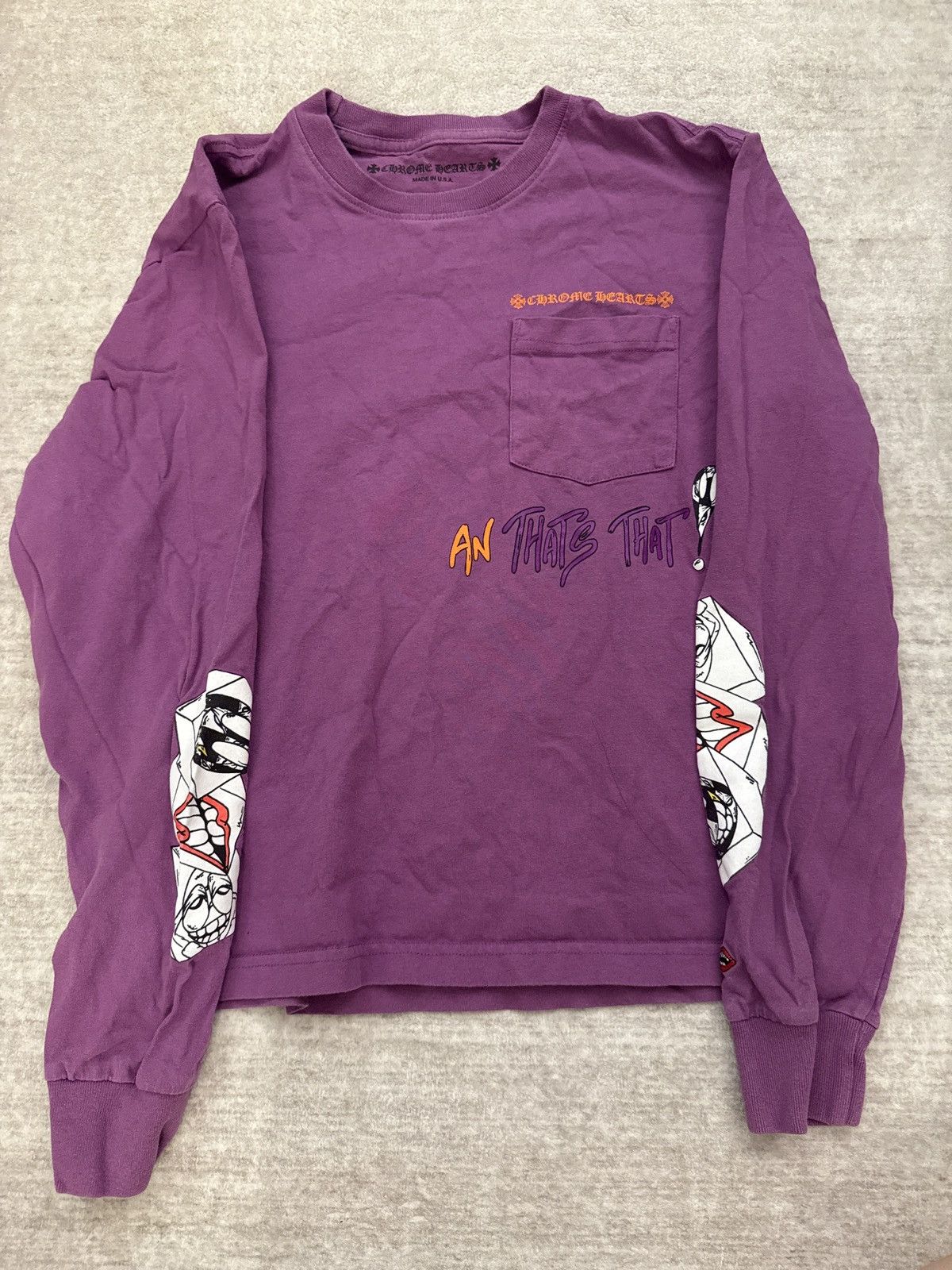 Chrome Hearts Matty Boy Thats That Long Sleeve Tee Shirt Size S / US 4 / IT 40 - 3 Thumbnail