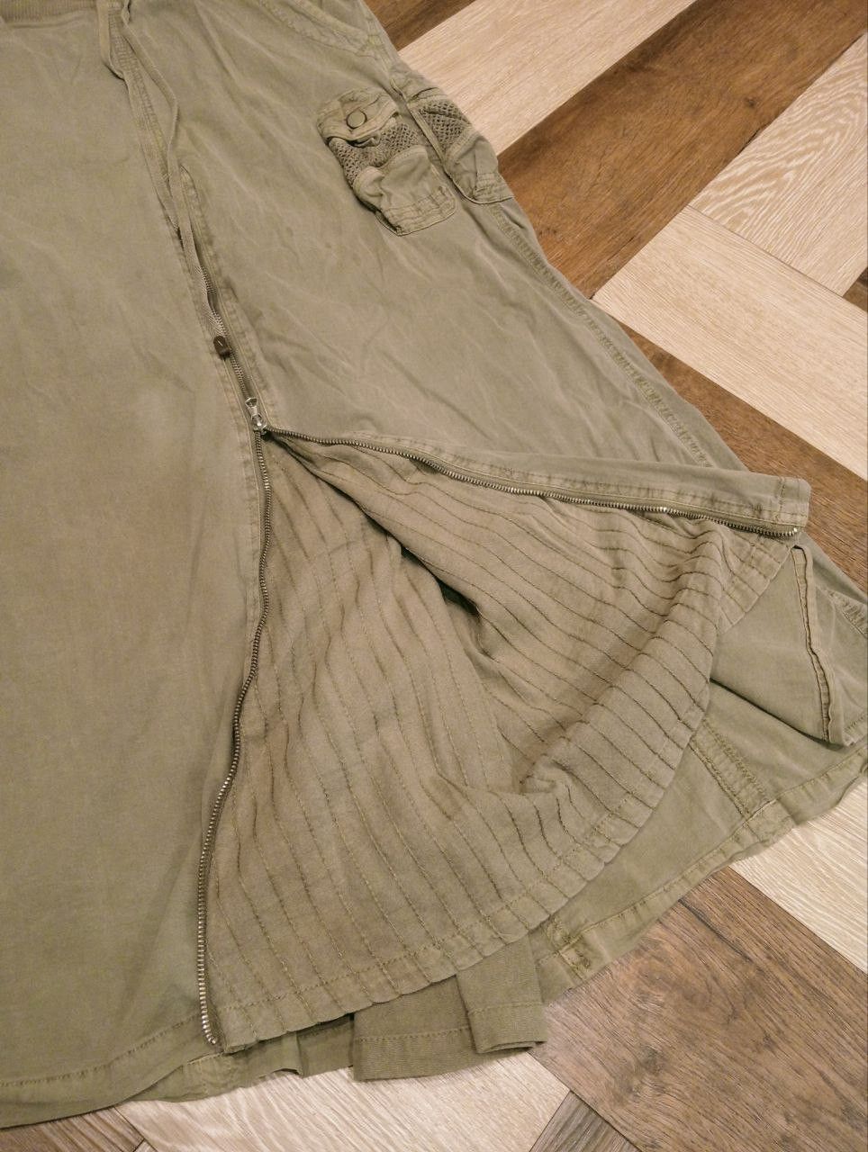 If Six Was Nine VINTAGE G.O.A MILITARY CARGO SKIRT Size 31" - 3 Thumbnail