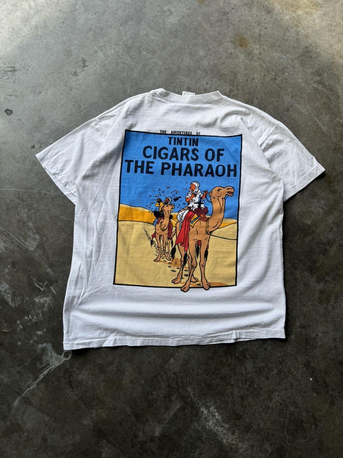 Cartoon Network × Vintage Vintage 1990’s TinTin Cigars of the Pharaoh Graphic Tee Size US L / EU 52-54 / 3 - 2 Thumbnail