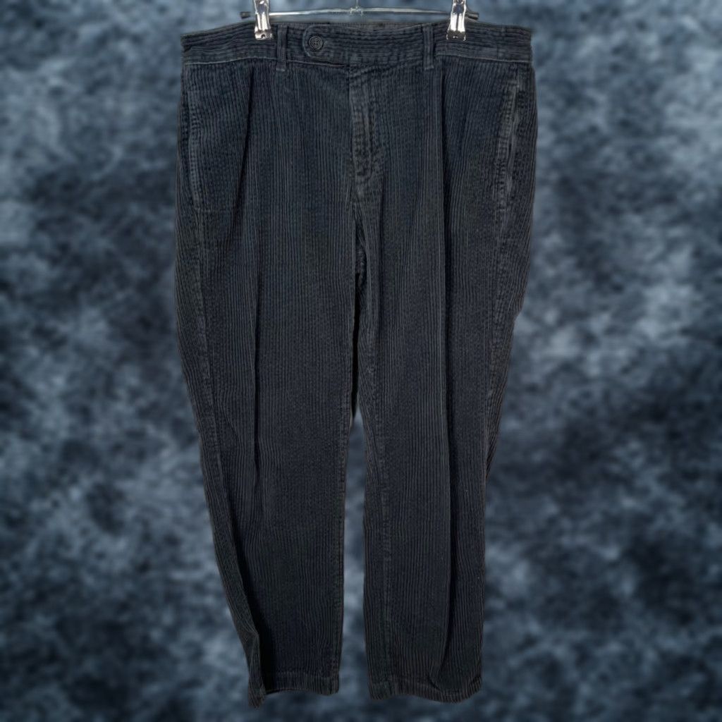 Massimo Alba Massimo Alba Mens Pants Dress Trousers Corduroy Gray 52 Regular Inseam 27 in Front Flat Front Vintage No Charcoal Gray Pockets Fall Mens Dress Pants Size 38" / US 16 / IT 52 - 1 Thumbnail