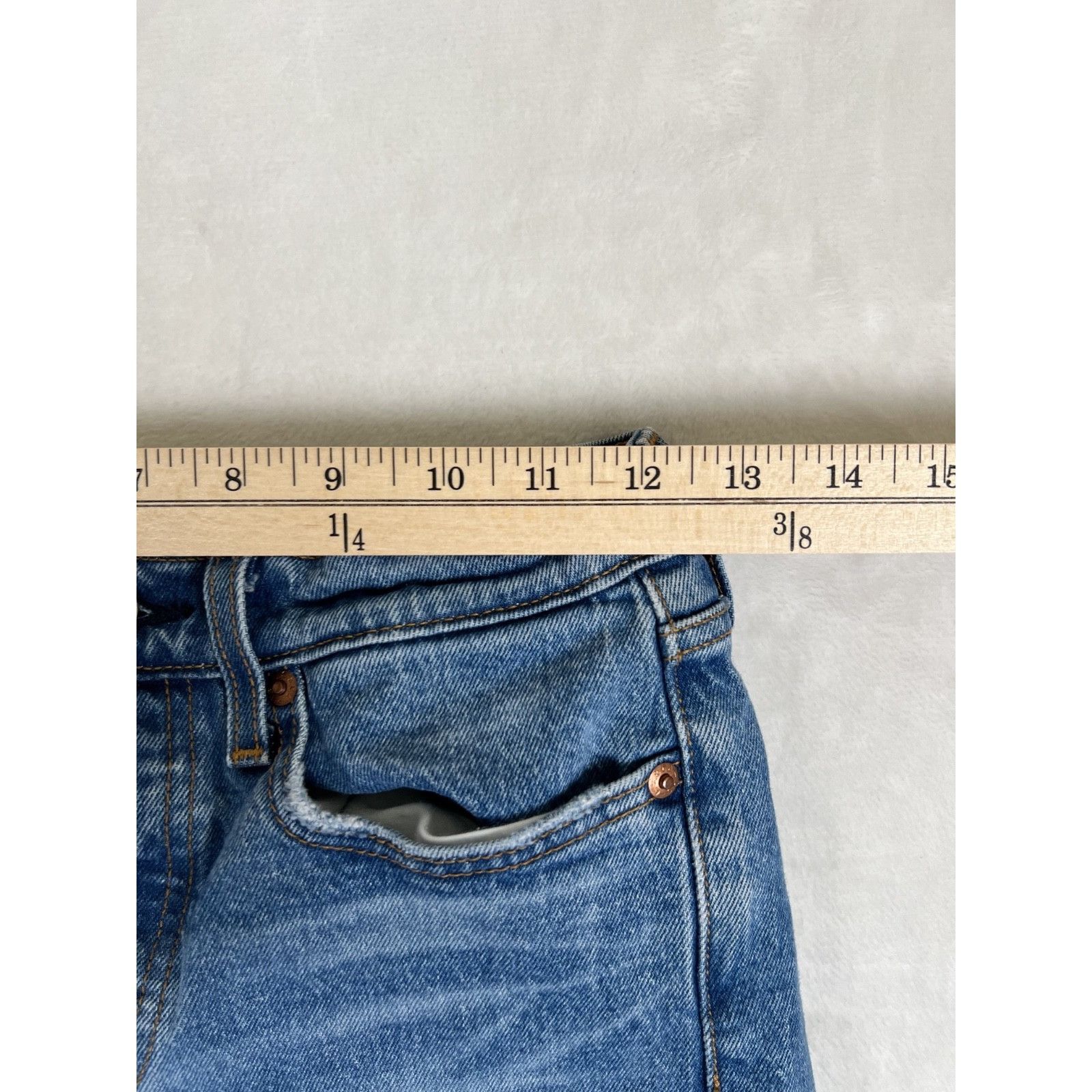 Levi's Levis Wedgie Jeans Womens 25 High Rise Straight Distressed B Size 25" / US 0 / IT 36 - 6 Thumbnail