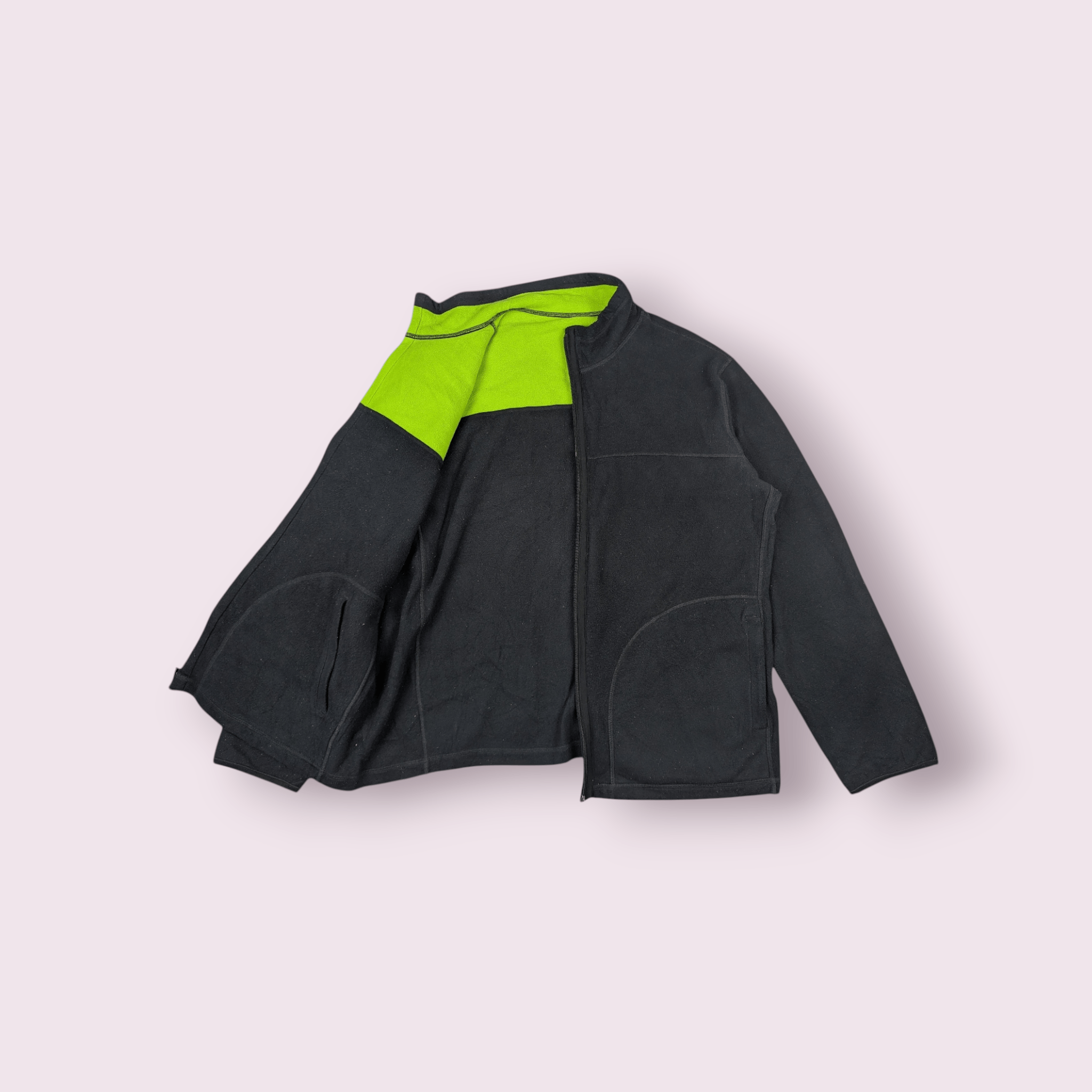 Uniqlo UNIQLO Reversible Black Yellow Sherpa Fleece Jacket Size US XL / EU 56 / 4 - 2 Thumbnail
