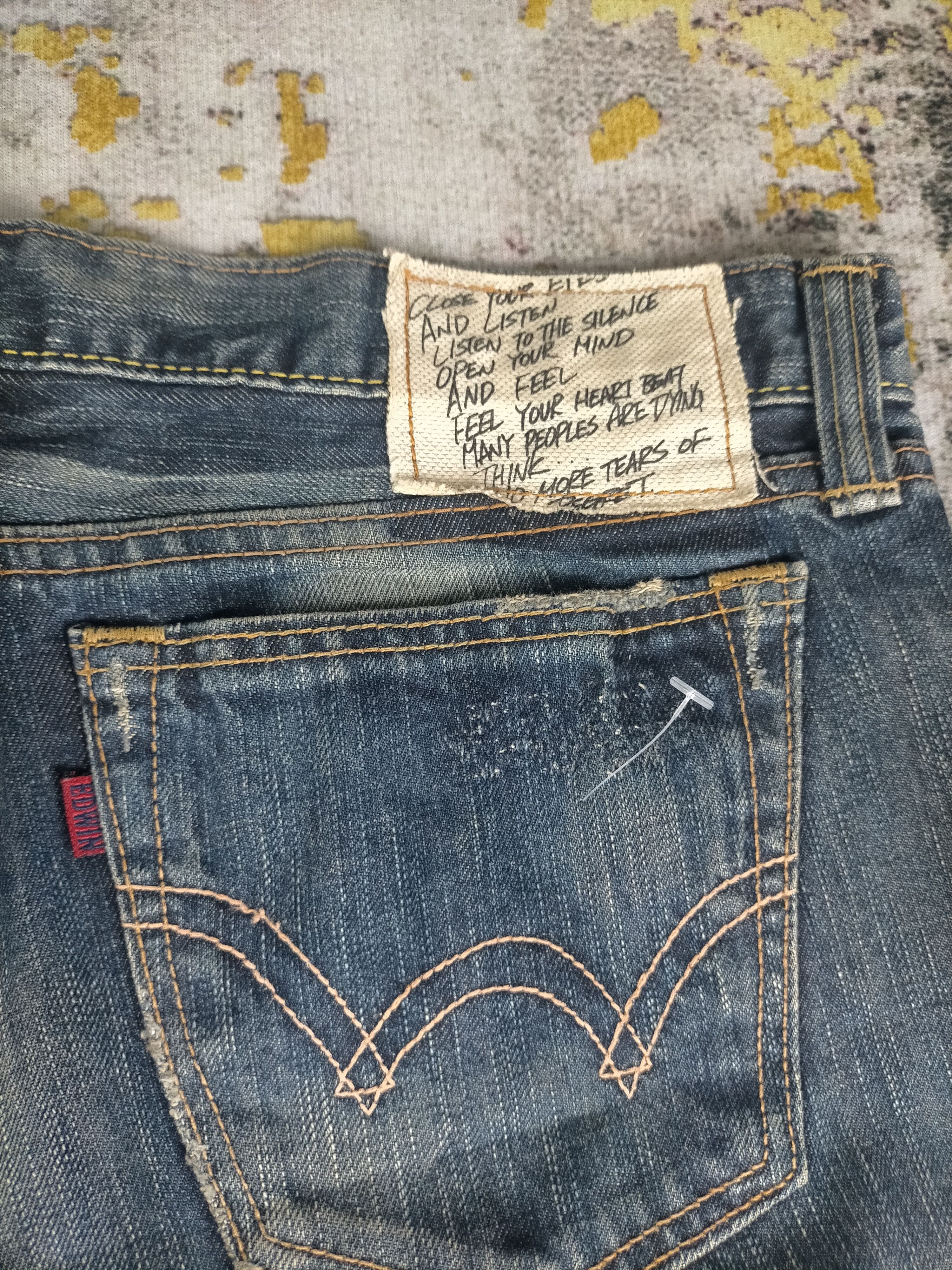 Edwin 🔥Rare Edwin Studded Distressed Jeans Size US 30 / EU 46 - 7 Thumbnail