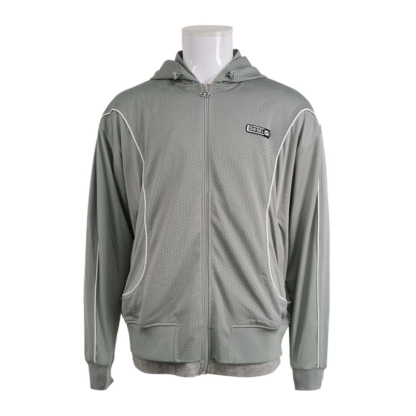 Diesel Diesel Mesh Panel Battery Logo Zip Hoodie US M Size US M / EU 48-50 / 2 - 1 Thumbnail