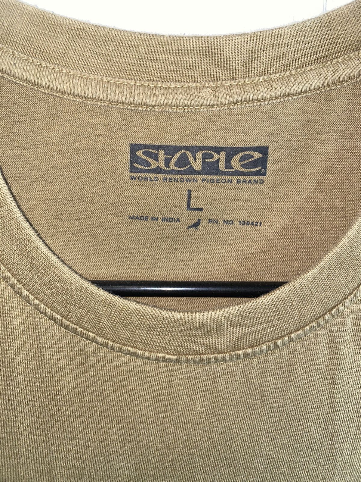 Staple Staple T-Shirt Green Stitched Size US L / EU 52-54 / 3 - 5 Thumbnail