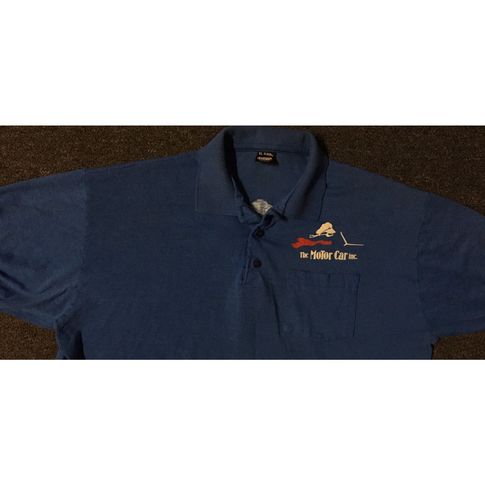 Vintage VINTAGE 80s Motor Car Inc Faded Mechanic Polo Shirt L XL USA Driving Grunge 90s Shirt Mens Blue USA Cars Retro Rockabilly Automotive Surf Skate Jazz Size US L / EU 52-54 / 3 - 7 Thumbnail