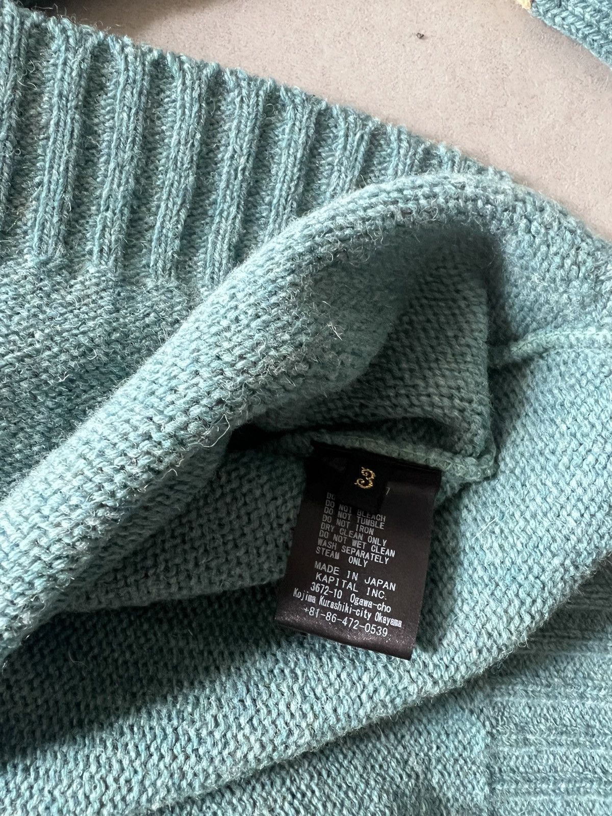 Kapital 5G Wool Bone Sweater Size US L / EU 52-54 / 3 - 5 Thumbnail