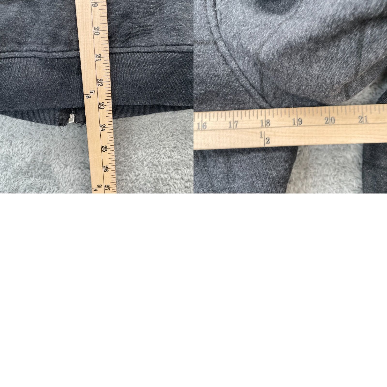 Zoo York VINTAGE Zoo York Hoodie Mens Small Gray Striped Cotton Logo Sherpa Lined Full Zip Casual Size US S / EU 44-46 / 1 - 8 Thumbnail