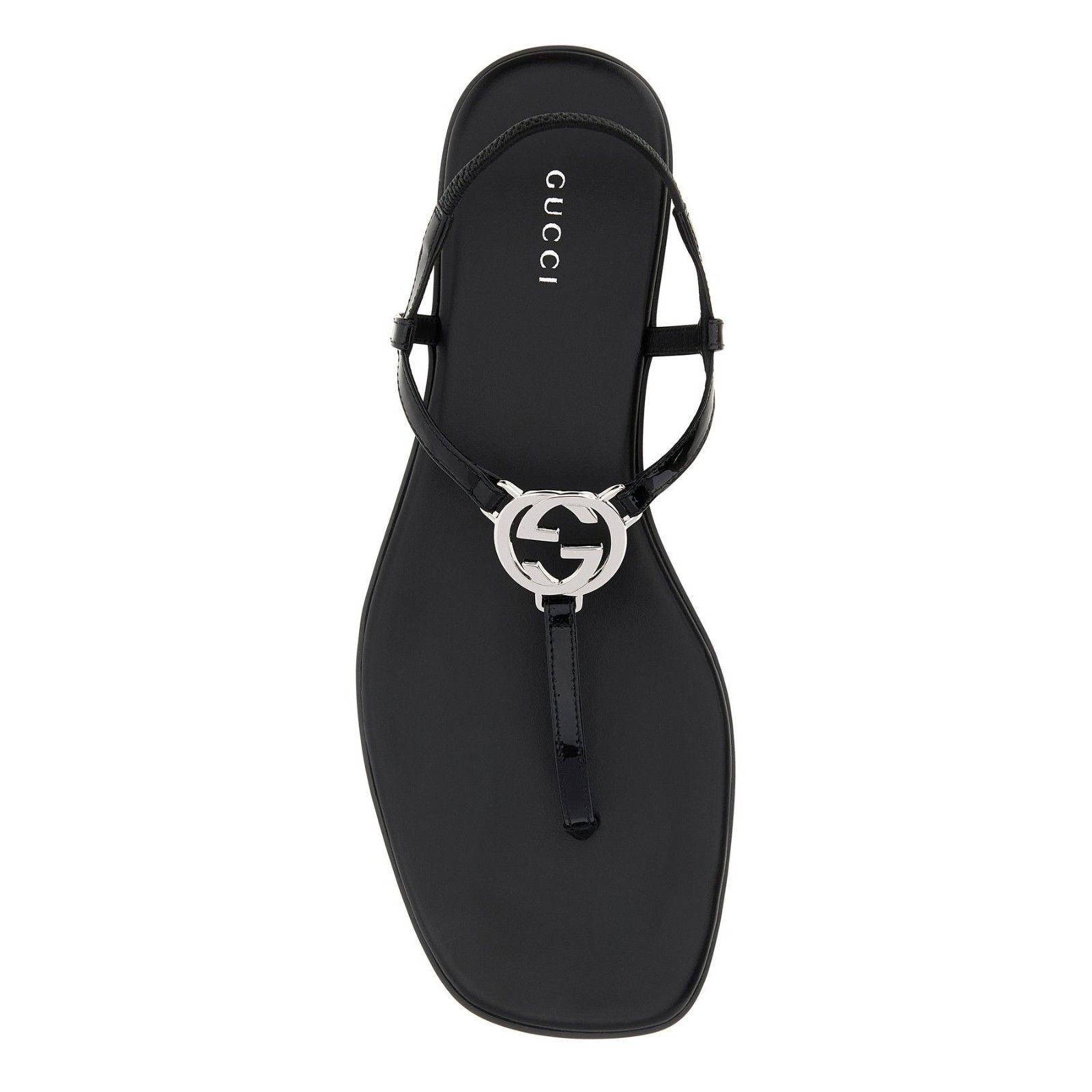 Gucci GUCCI $890 Black Interlocking G Thong Sandals New & Authenti Size US 7.5 / IT 37.5 - 2 Thumbnail