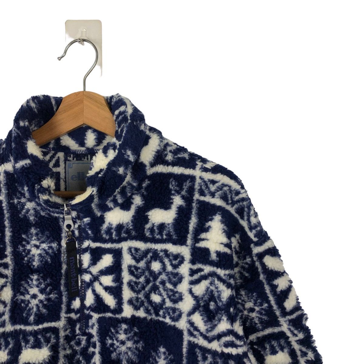 Japanese Brand VINTAGE FLEECE NAVAJO AZTEC DESIGN ELLESSE JAPAN Size US M / EU 48-50 / 2 - 5 Thumbnail
