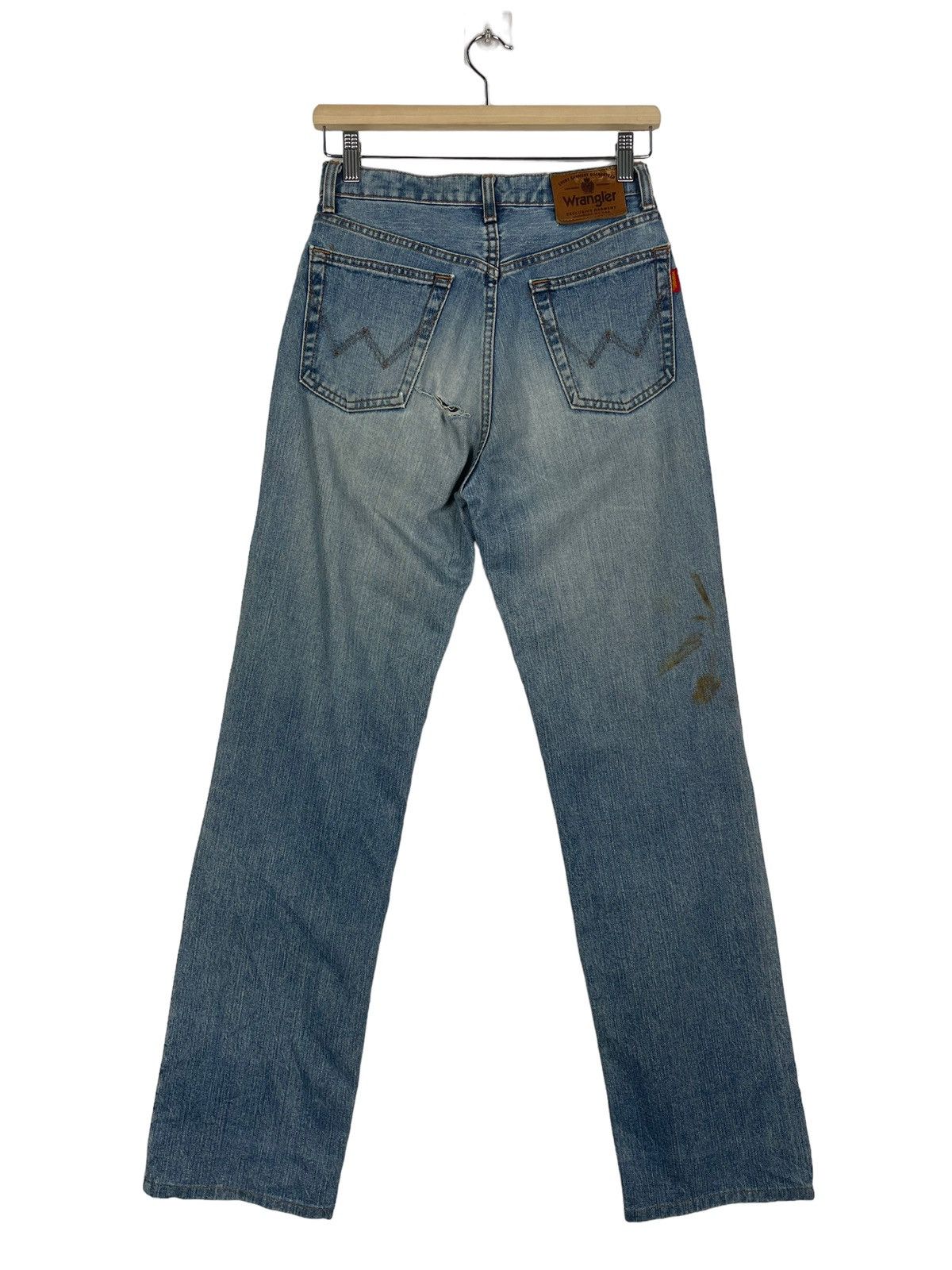 Wrangler Wrangler Faded Blue Ripped Denim Size US 26 / EU 42 - 12 Thumbnail