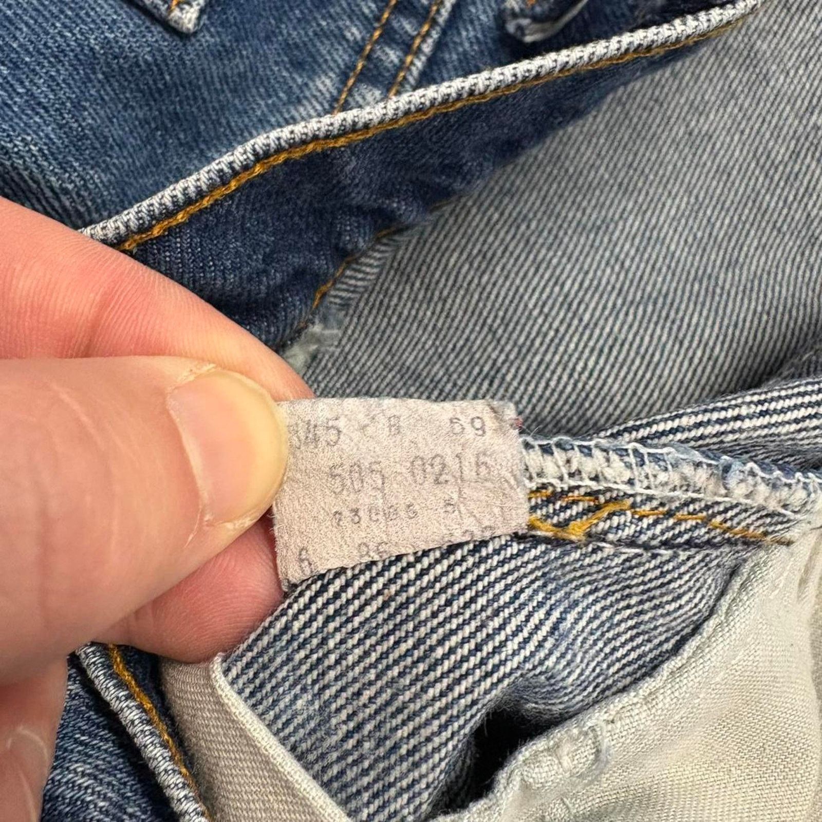 Levi's × Vintage Crazy Vintage 80s Levi's 505 Straight Leg Denim Jeans Size US 36 / EU 52 - 8 Thumbnail