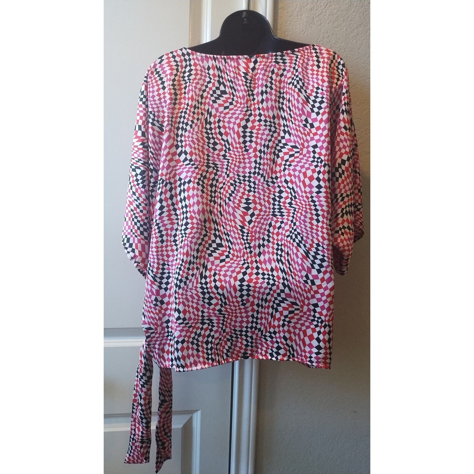 Michael Kors MICHAEL KORS Blouse Multicolor Abstract Print SZ L Size L / US 10 / IT 46 - 4 Thumbnail
