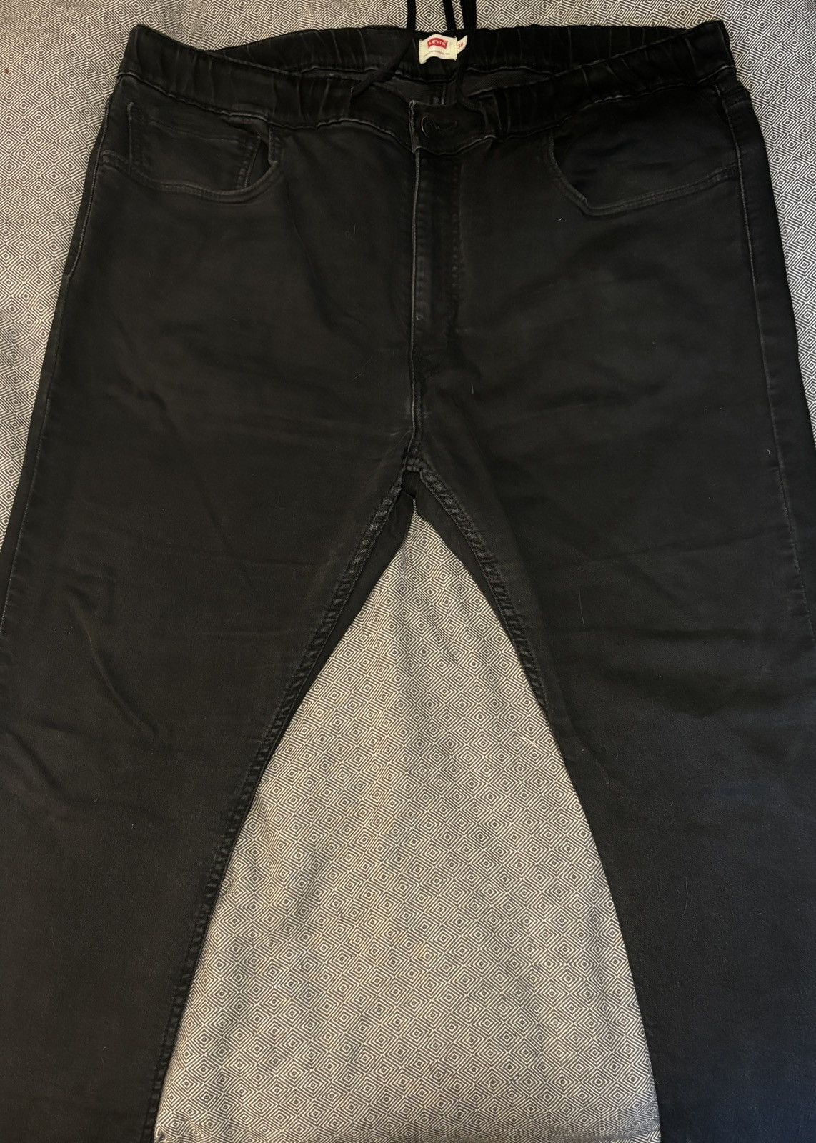 Levi's Levi’s Black Slim Fit Denim with Drawstrings Size US 38 / EU 54 - 2 Thumbnail