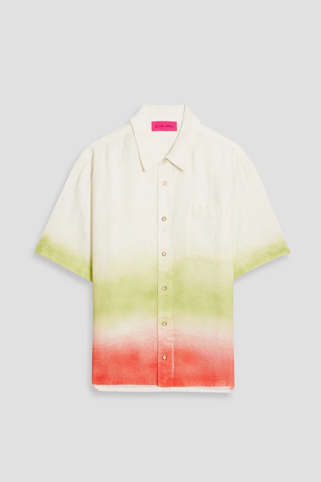 The Elder Statesman THE ELDER STATESMAN Sulfer Gradient Linen Shirt size Medium Size US M / EU 48-50 / 2 - 1 Thumbnail