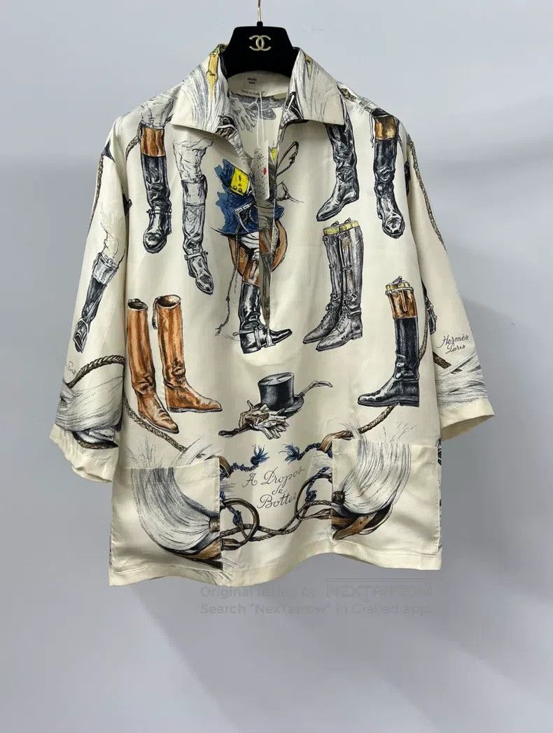 Hermes Hermes Silk Printed Top Size XS / US 0-2 / IT 36-38 - 1 Thumbnail