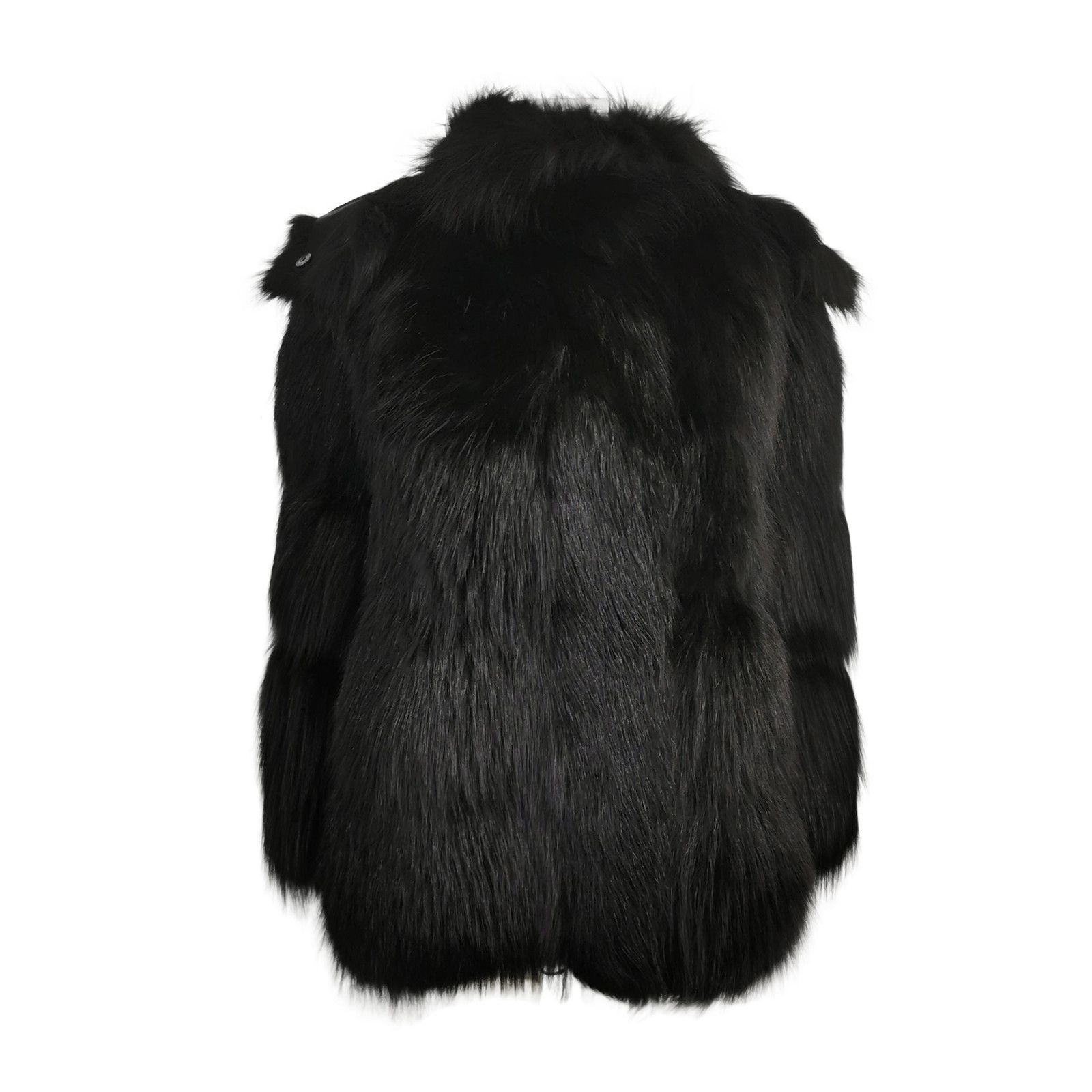 Prada Prada Black Fox Fur Hooded Jacket Size IT 36 Size XS / US 0-2 / IT 36-38 - 1 Thumbnail