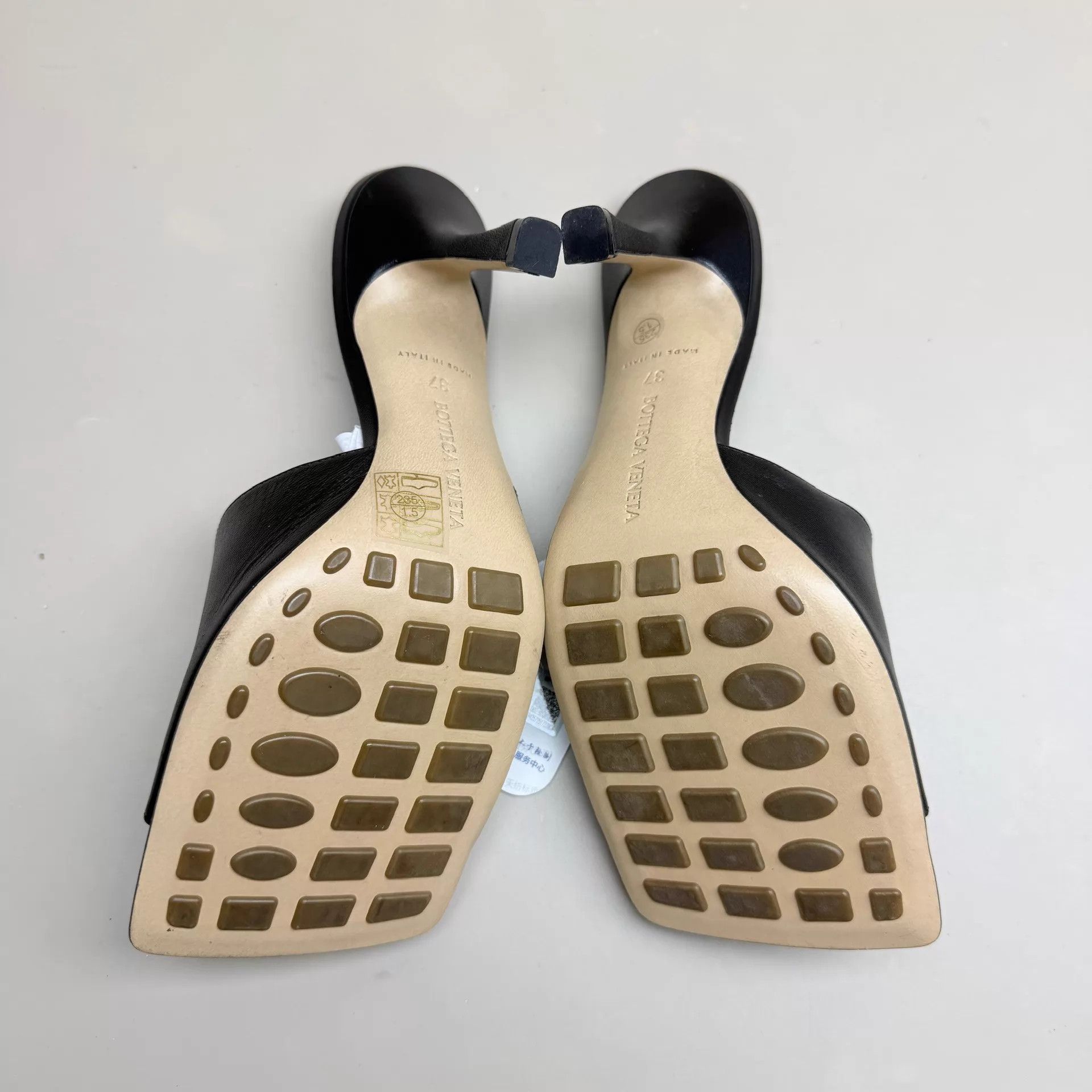 Bottega Veneta Bottega Veneta Black Square Toe Heels Women's 37 Size US 6.5 / IT 36.5 - 6 Thumbnail