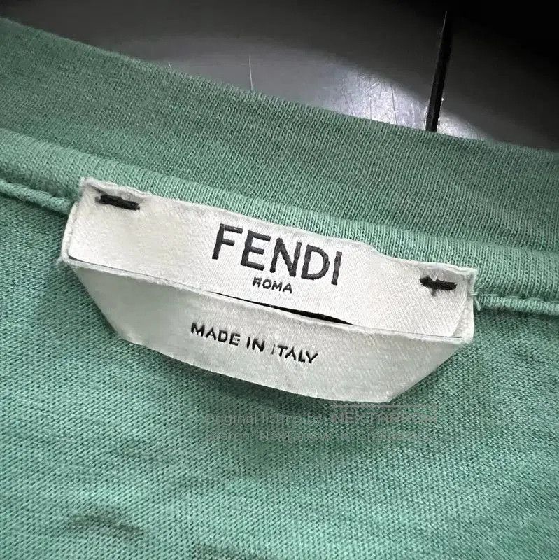 Fendi Fendi Summer Green Cotton T-Shirt for Women . Size S / US 4 / IT 40 - 2 Thumbnail