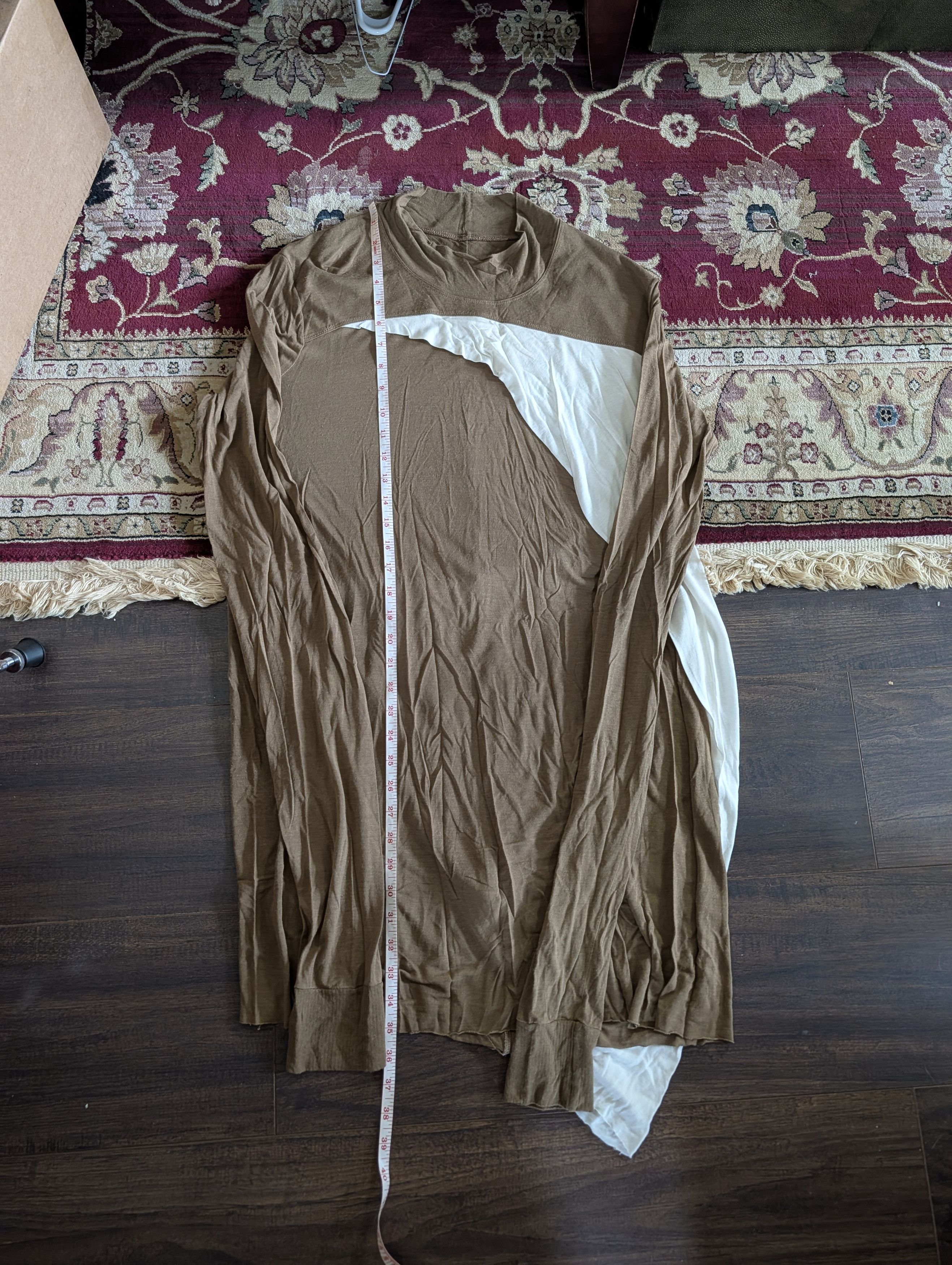 Rick Owens FW15 Sphinx layered draped virgin wool longline sweater Size US M / EU 48-50 / 2 - 16 Thumbnail