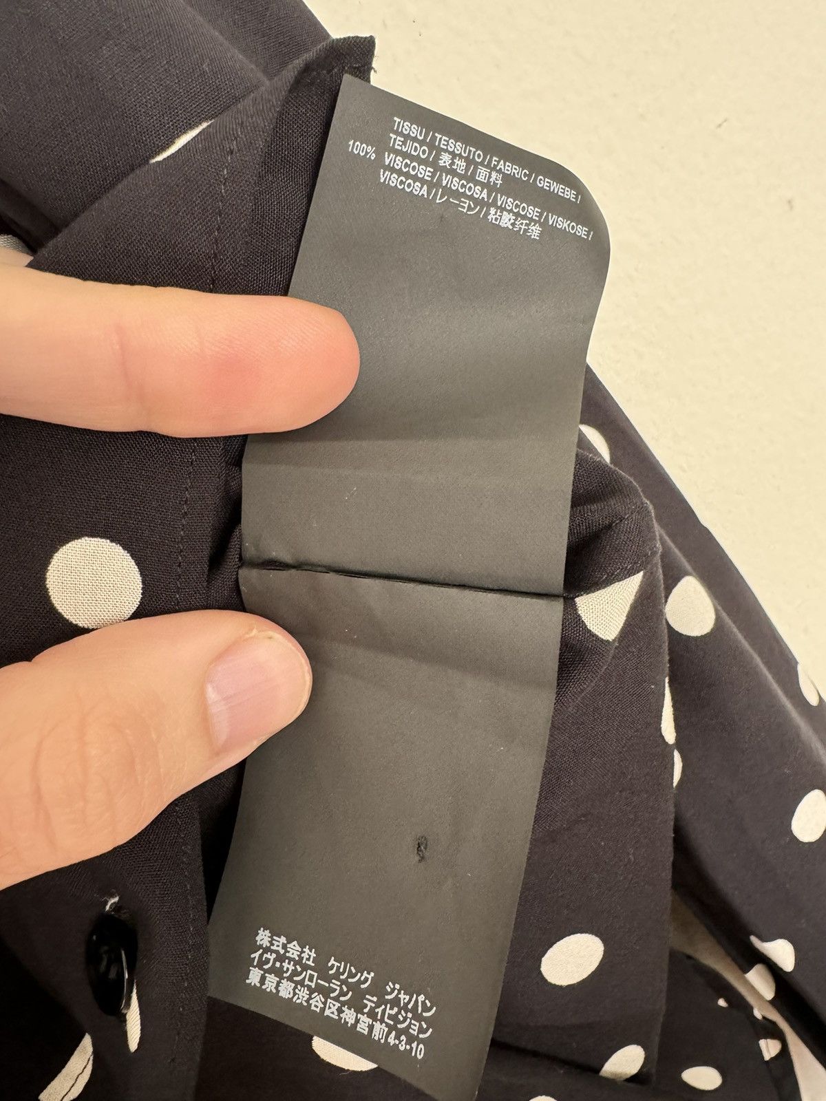 Hedi Slimane × Saint Laurent Paris Saint Laurent polka shirt 37 Size US S / EU 44-46 / 1 - 11 Thumbnail
