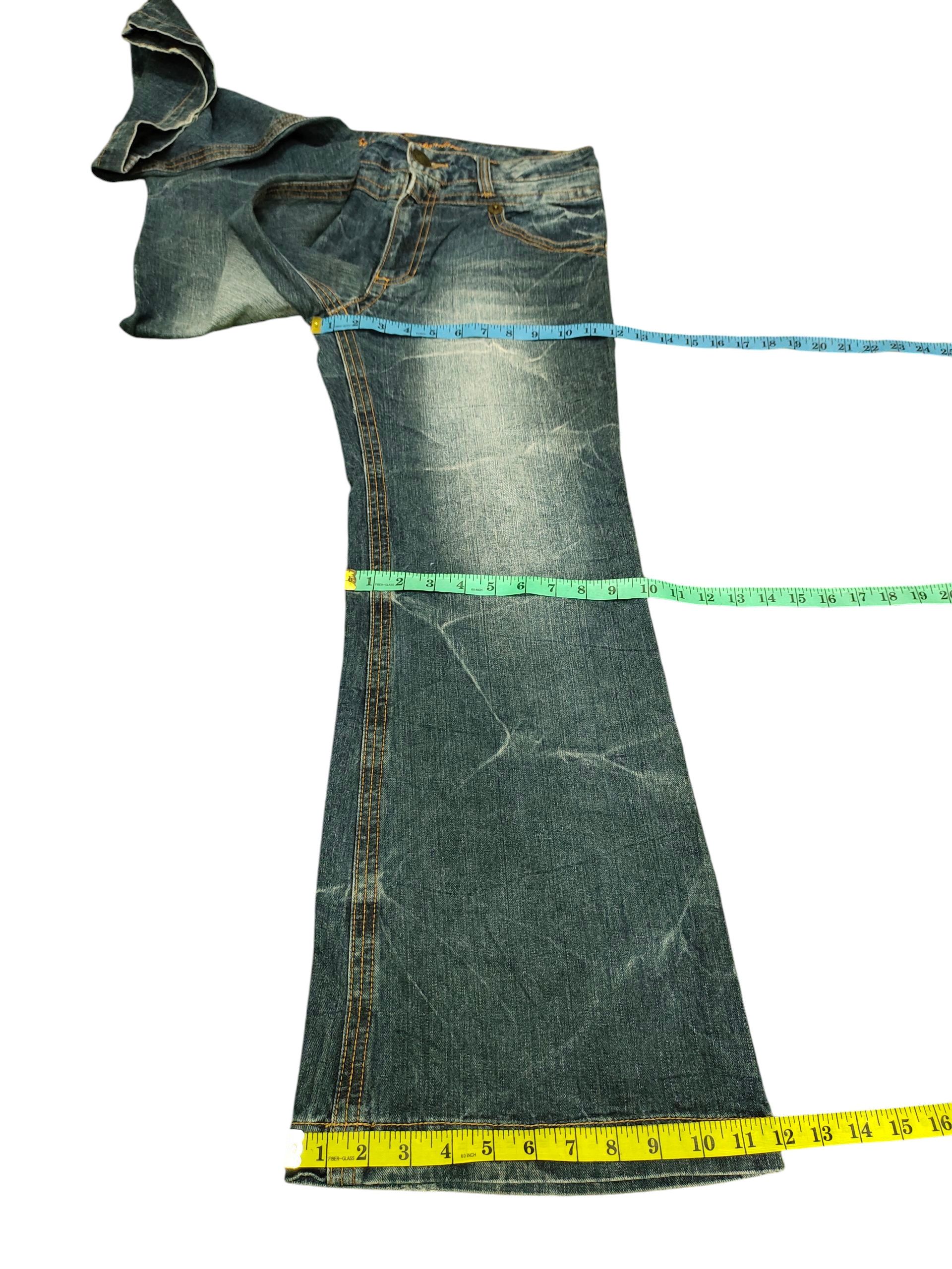 Tornado Mart Japanese Brand The Vintage Clawmark Distress Flare Jeans Size US 32 / EU 48 - 19 Thumbnail