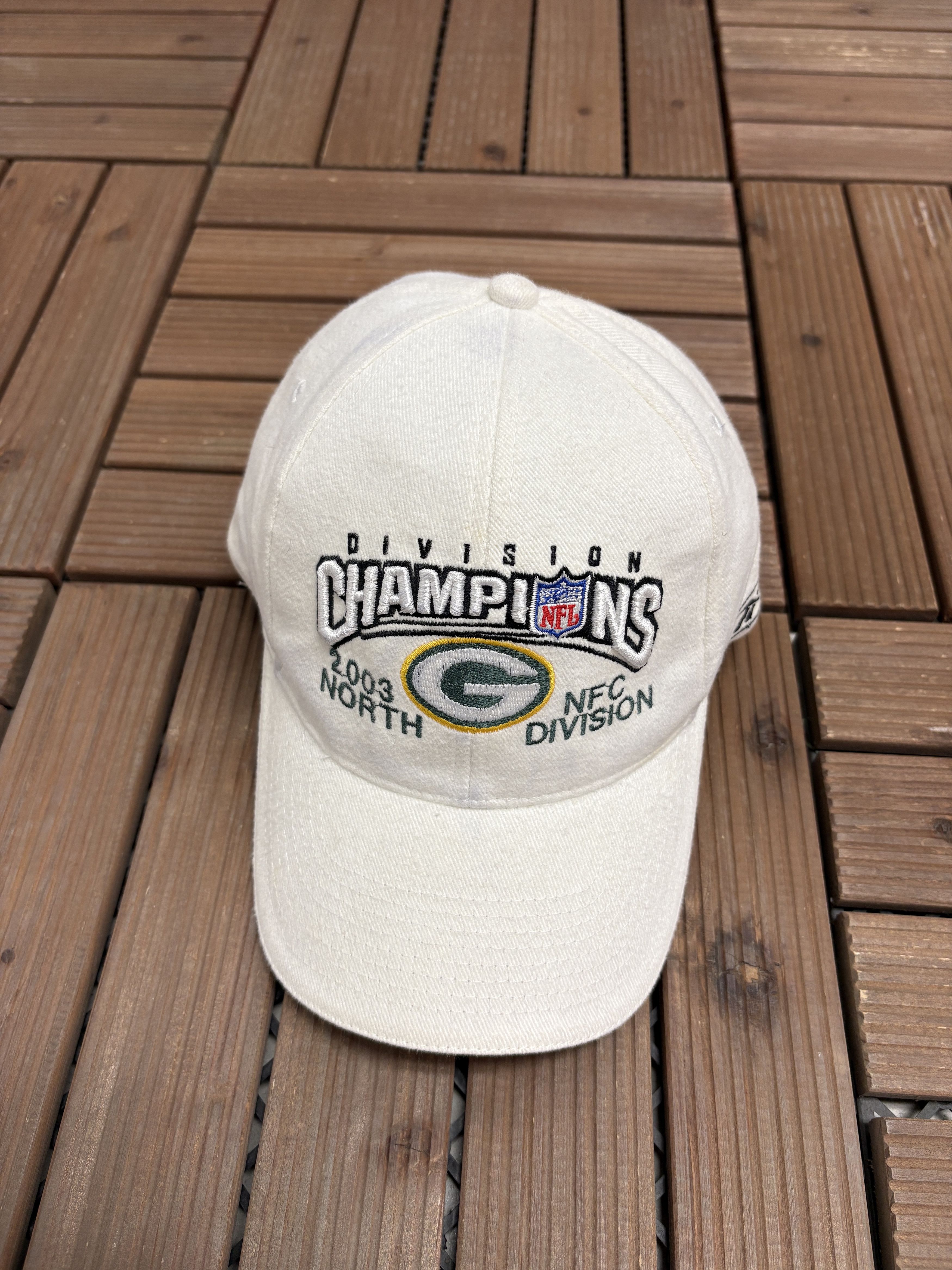 Vintage Green Bay Packers 2003 NFC North Champions Vintage Hat Size ONE SIZE - 1 Thumbnail