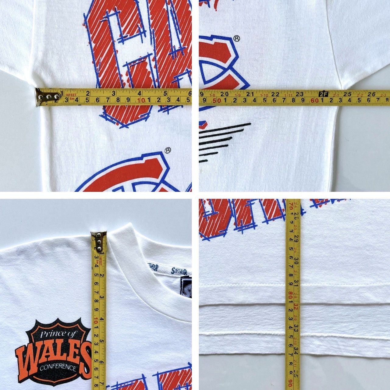 Vintage 90s Montreal Canadiens NHL t-shirt/ XL Size US XL / EU 56 / 4 - 9 Thumbnail