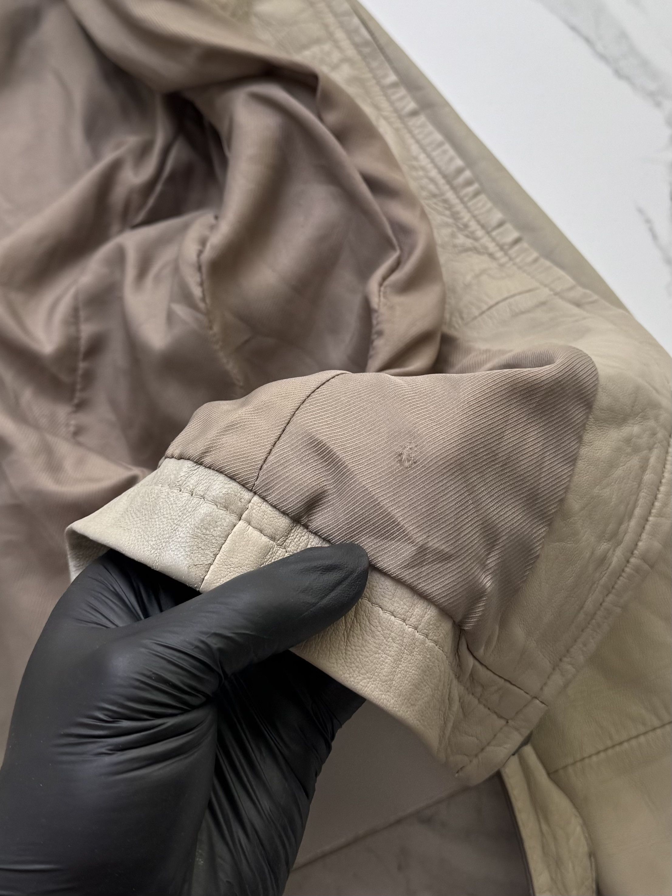 Genuine Leather Vintage Leather Jacket Women Belted Fitted Zip Minimalist Size S / US 4 / IT 40 - 12 Thumbnail