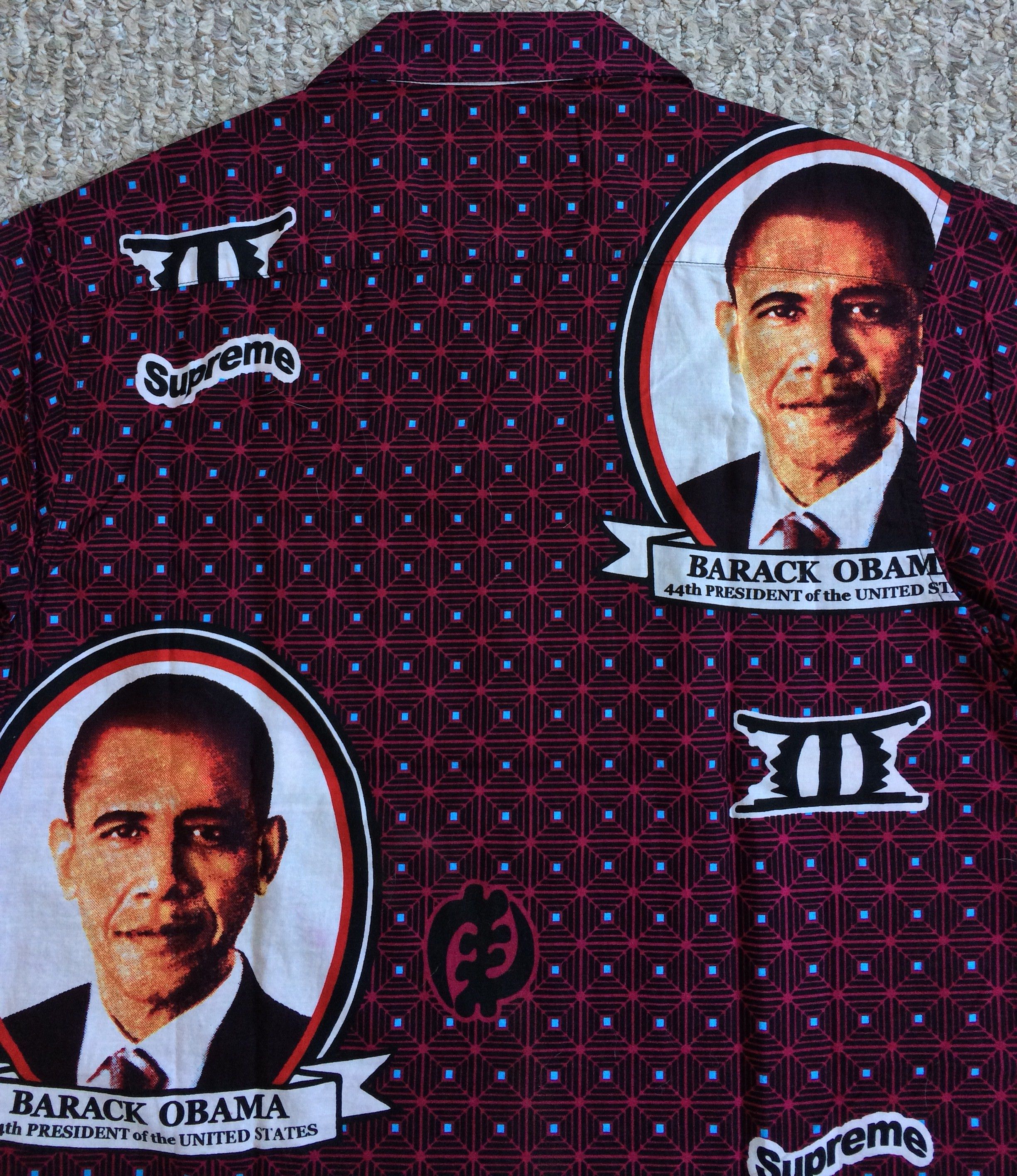 Supreme NEW S/S 2017 Supreme x Obama Button Up Shirt size small Size US S / EU 44-46 / 1 - 6 Thumbnail