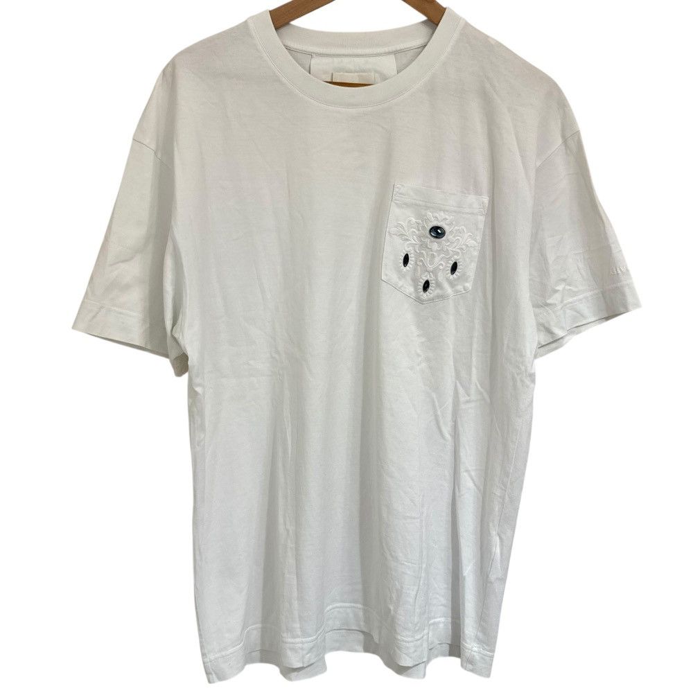 Givenchy Givenchy Givenchy Pocket Embroidery Cotton T-shirt Cotton T-Shirts BM71J83YLQ DUTY FREE for USA Size ONE SIZE - 1 Thumbnail