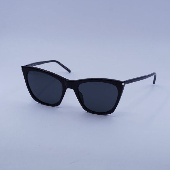 Saint Laurent Paris Saint Laurent SL 214 KATE THIN 001 Sunglasses Black Cat Eye Size ONE SIZE - 5 Thumbnail