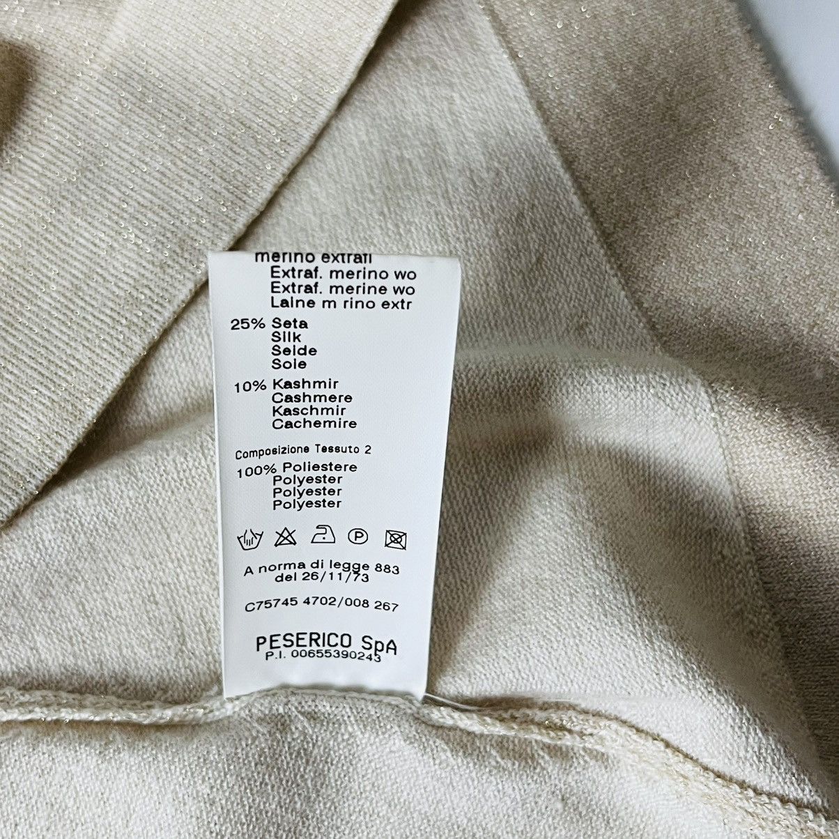 Peserico Peserico Tricot Womens Merino Silk Cashmere Pullover Sweater Size S / US 4 / IT 40 - 12 Thumbnail