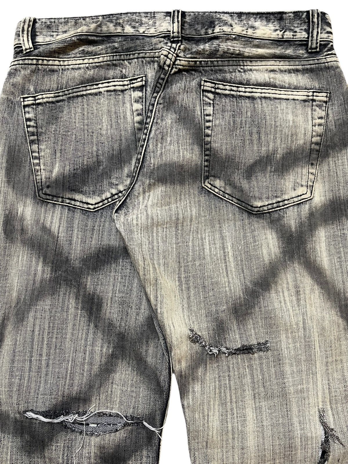 If Six Was Nine Vintage Japanese Brand Punk Skull Distressed Wide Leg Jeans Size US 34 / EU 50 - 6 Thumbnail