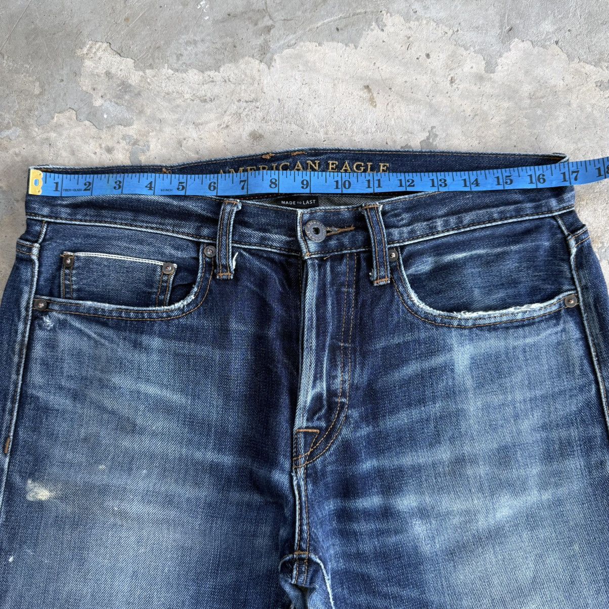 Japanese Brand W34x30 Vintage America Eagle Selvedge Denim Ripped Jean Pant Size US 33 - 6 Thumbnail