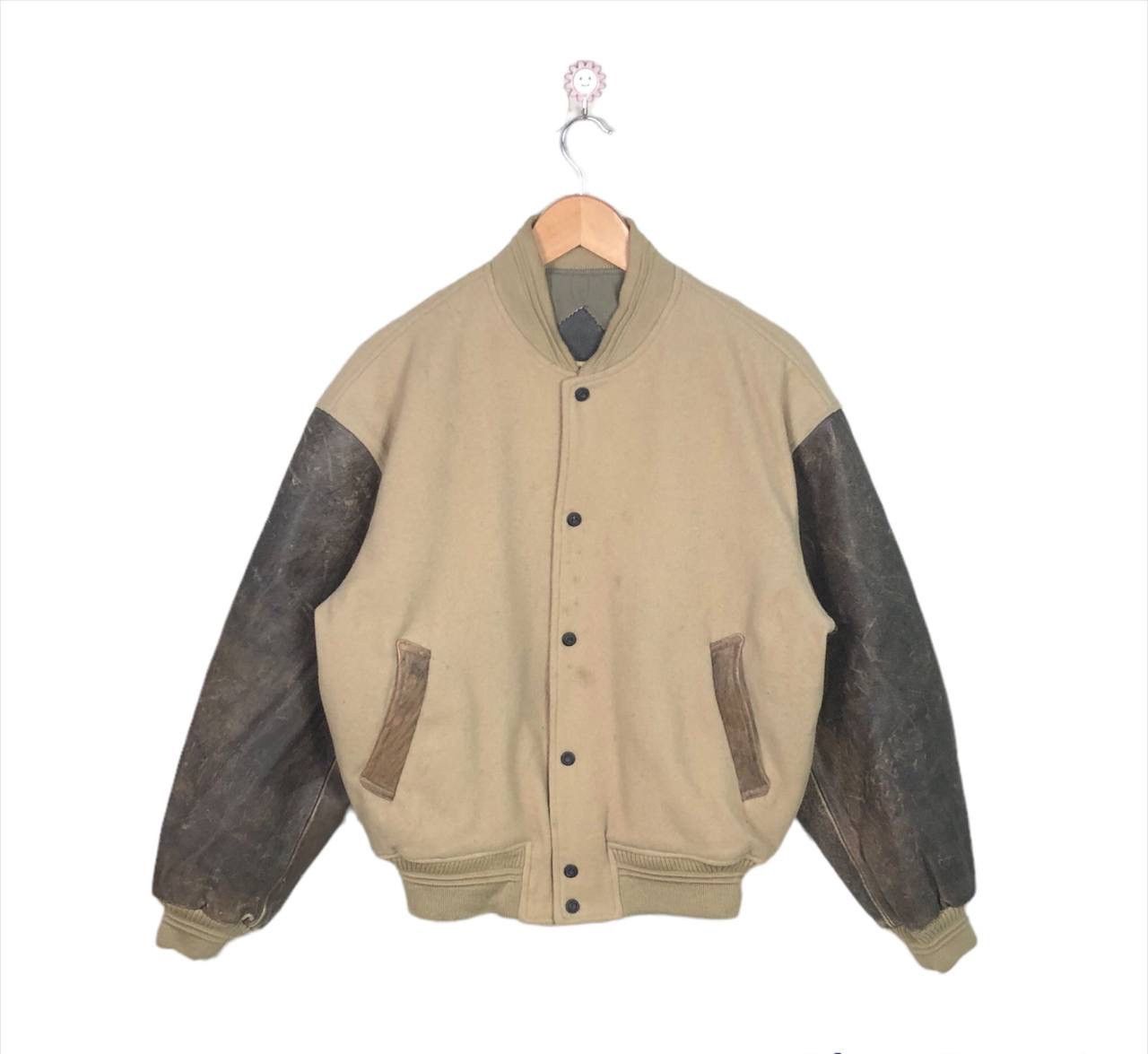 Other Vintage Men’s Tenoras Leather Varsity Jacket Stadium Jacket Size US L / EU 52-54 / 3 - 2 Thumbnail