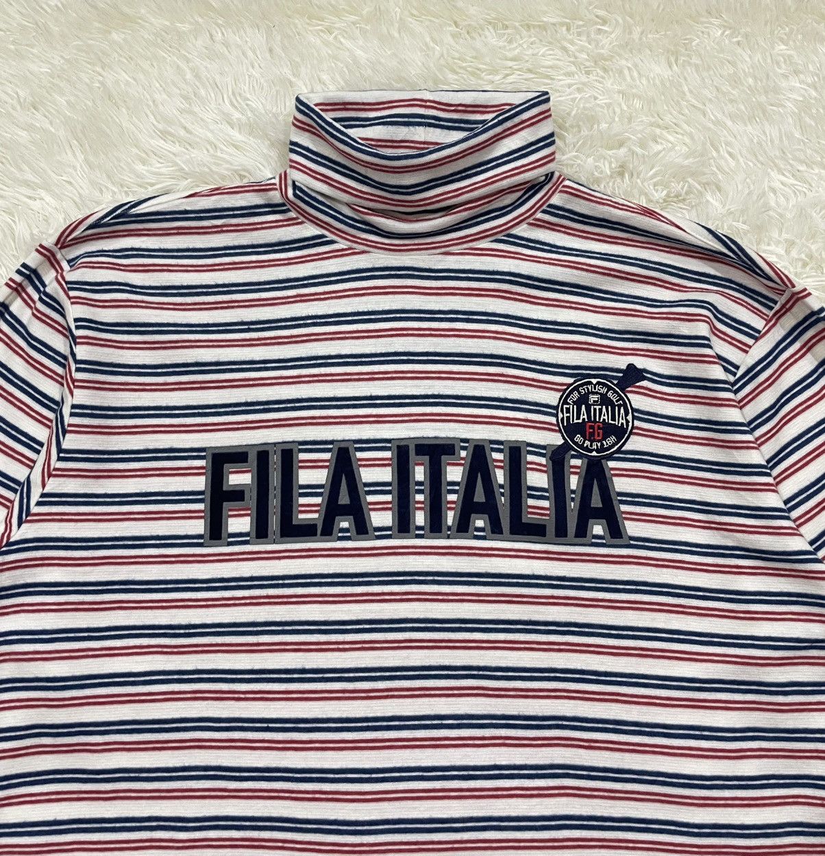 Fila Fila Golf Turtleneck Stripe Tshirt Size US L / EU 52-54 / 3 - 2 Thumbnail