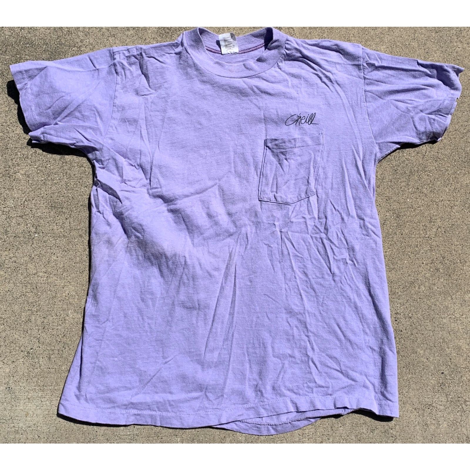 O'Neill VINTAGE O’Neill Pocket Tee T Shirt Surf Surfer Surfboard Graphics HI CRU Label L Men Purple 1970s 1980s Sportswear/Beach Shirt Size US L / EU 52-54 / 3 - 3 Thumbnail