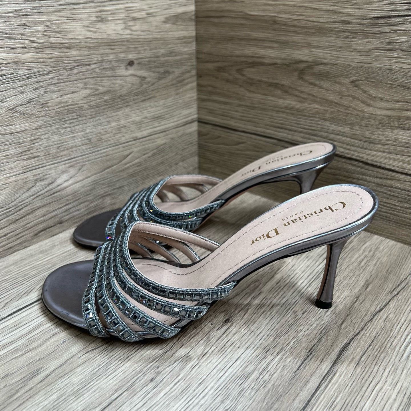Dior Dior Silver Sandals us_7-5 Women Size US 7.5 / IT 37.5 - 1 Thumbnail