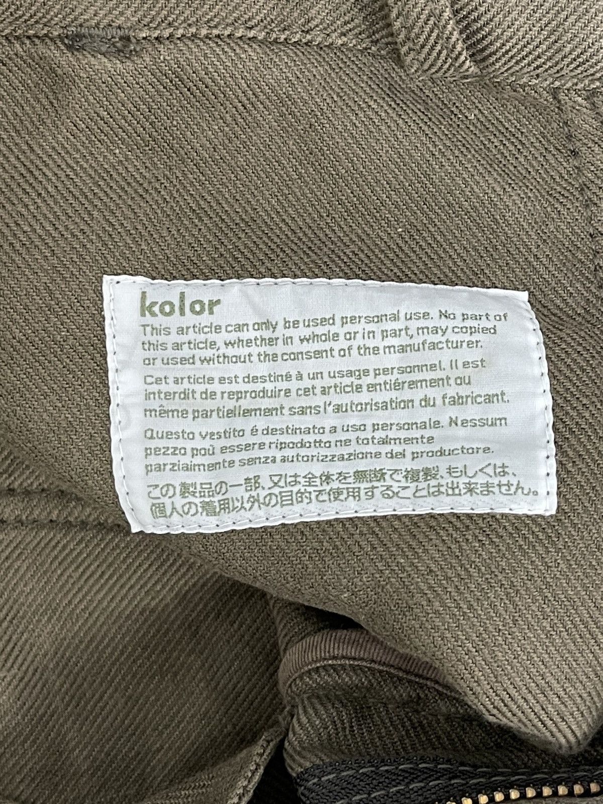 Japanese Brand Fatique Pant Kolor Japan Unusual Cropp Regular 8🟦0 Size US 33 - 17 Thumbnail