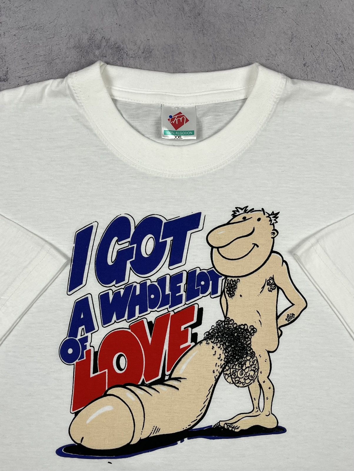 Vintage Vintage “ I Got A Whole Lot of Love ” porn humor tee 90’s Size US XL / EU 56 / 4 - 3 Thumbnail