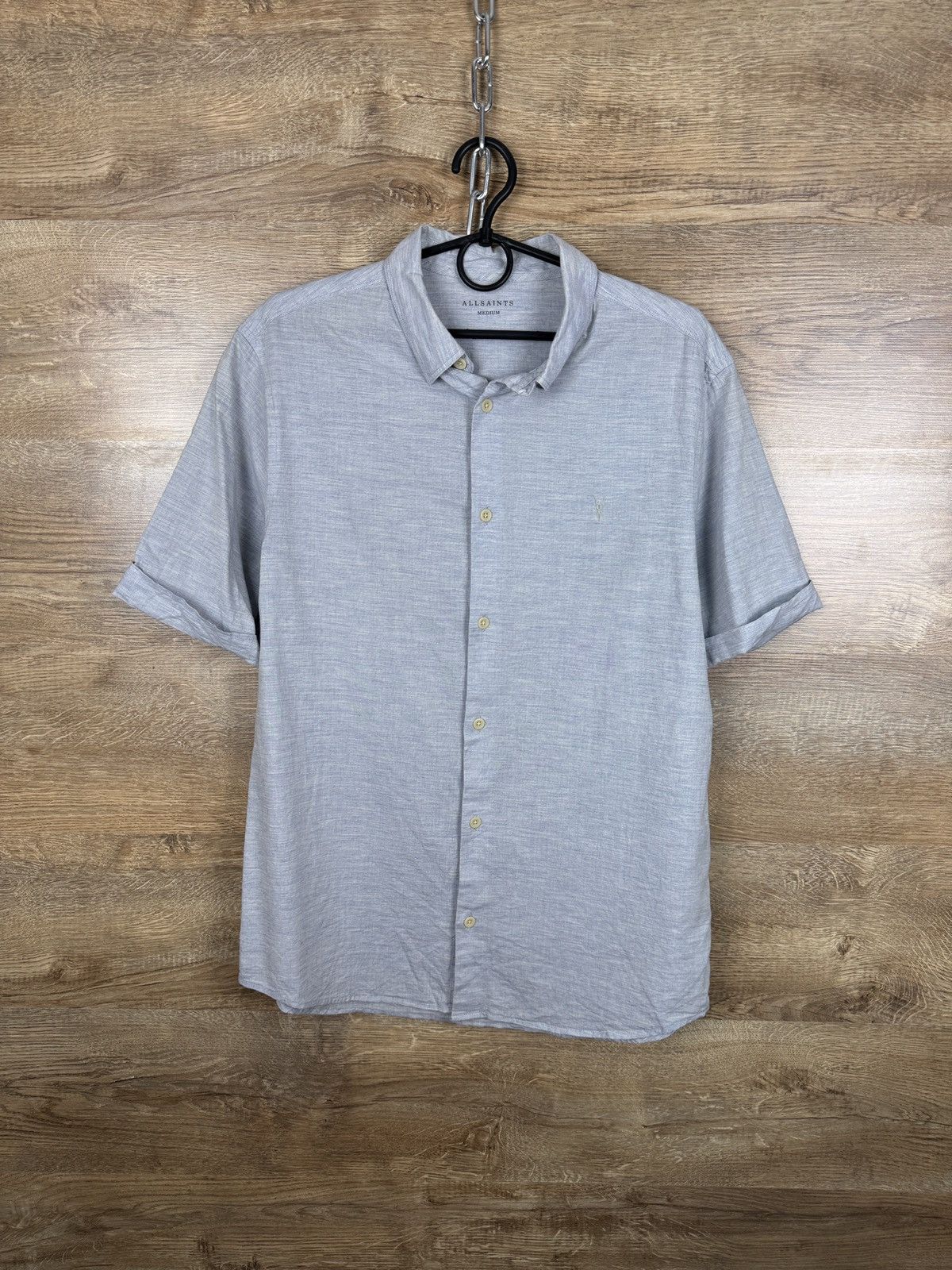 Allsaints × Japanese Brand × Vintage Mens Vintage AllSaints Avila SS shirts button up luxury Size US M / EU 48-50 / 2 - 1 Thumbnail