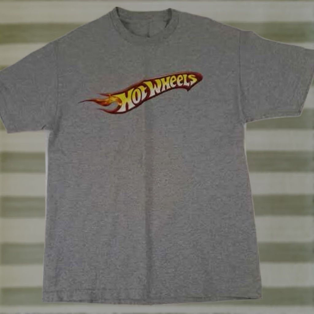 Vintage VINTAGE Hot Wheels Thick Cotton T-Shirts Long Sleeve & Short Sleeve Set of 2 Crew Neck Unbranded Unisex Adults Gray M 28in Long 22in Pit to Pit Size US M / EU 48-50 / 2 - 1 Thumbnail