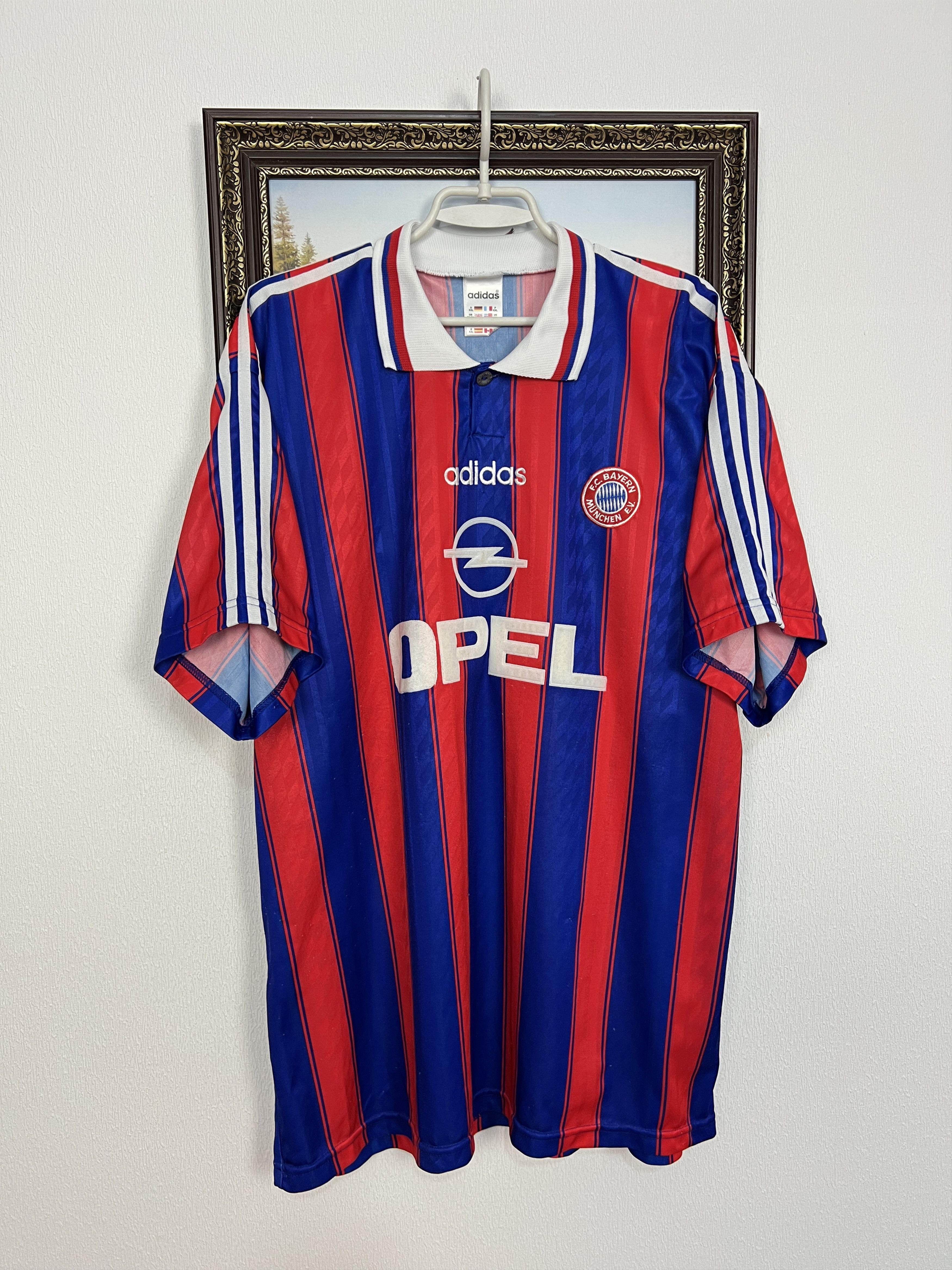 Adidas Bayern Munich Home football shirt 1995 Soccer Jersey Trikot Size US XXL / EU 58 / 5 - 1 Thumbnail